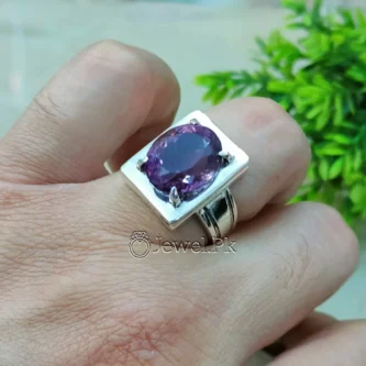 Natural Amethyst Gemstone Ring