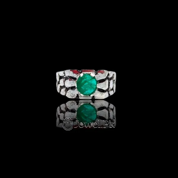 Emerald Ring 925 Silver - Zamurd Ring Handmade