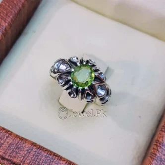 natural peridot ring buy online in pakistan - zabarjad ring