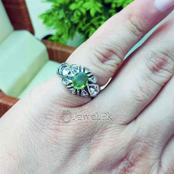 natural peridot ring buy online in pakistan - zabarjad ring