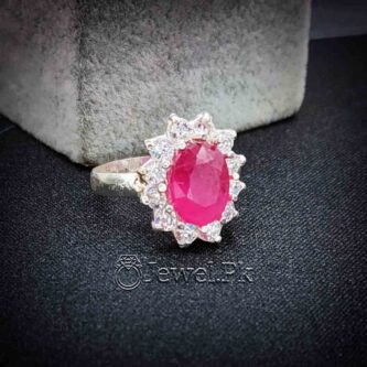 Pink Ruby Ring for women ladies ring yaqoot, African ruby