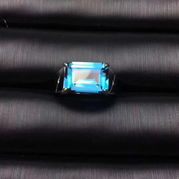 Natural Swiss Blue Topaz Ring buy online in Pakistan