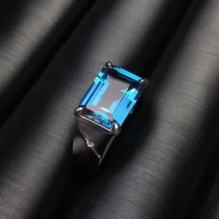 Natural Swiss Blue Topaz Ring buy online in Pakistan