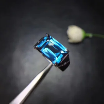 Natural Swiss Blue Topaz Ring buy online in Pakistan