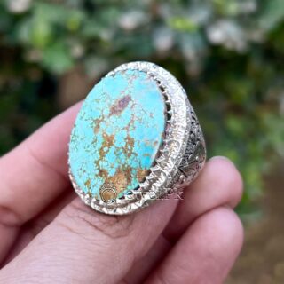 Heavy Turquoise Ring Shajri Feroza Ring