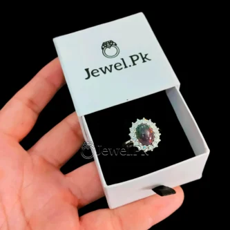 Black Opal - Fire Opal + Opal Ring + Big Opal Stone - Original Fire Opal