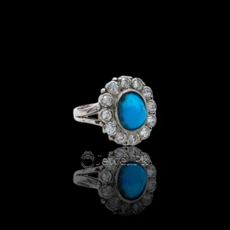 turquoise women ring 925 silver