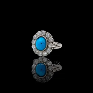 turquoise women ring 925 silver