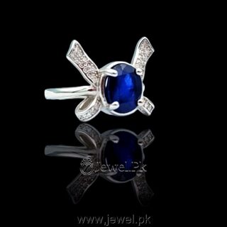 blue sapphire luxury ring women