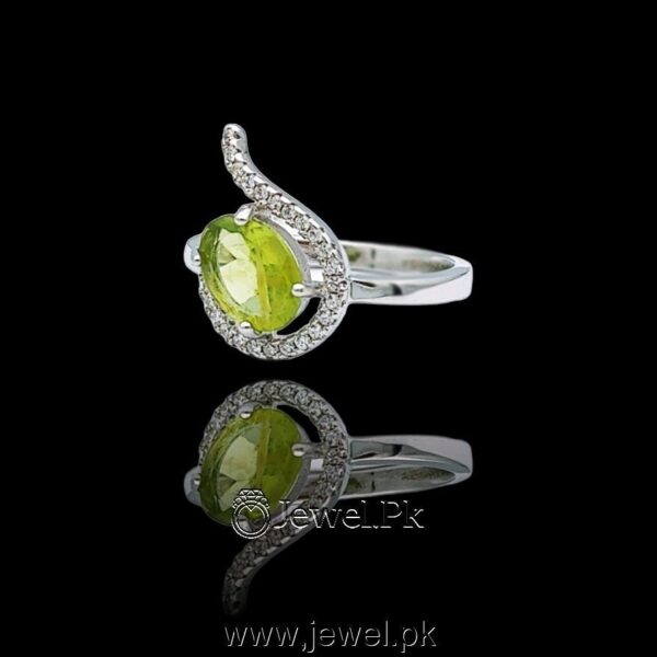 Peridot Ring 925 Silver