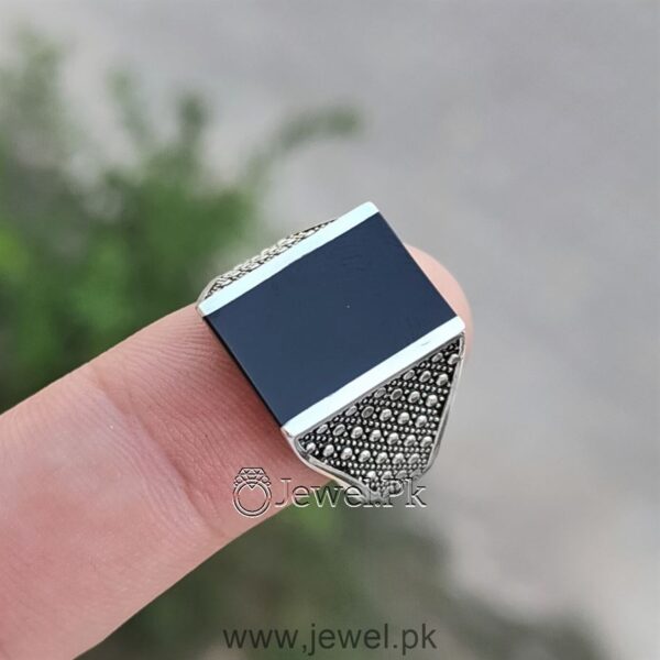 Turkish Ring Black Onyx Ring Black Turkish Ring - Black Aqeeq Turkish Ring.