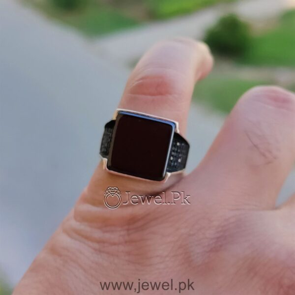 Turkish Ring Black Onyx Ring Black Turkish Ring - Black Aqeeq Turkish Ring.