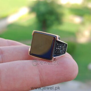 Turkish Ring Black Onyx Ring Black Turkish Ring - Black Aqeeq Turkish Ring.