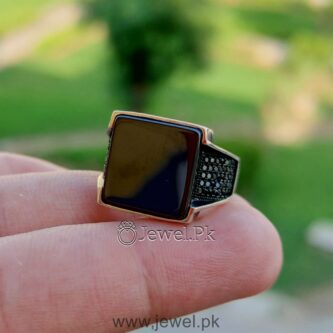 Turkish Ring Black Onyx Ring Black Turkish Ring - Black Aqeeq Turkish Ring.