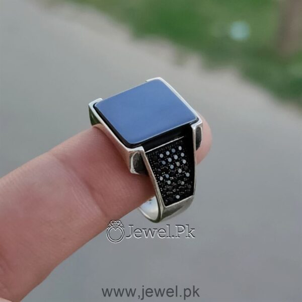 Turkish Ring Black Onyx Ring Black Turkish Ring - Black Aqeeq Turkish Ring.