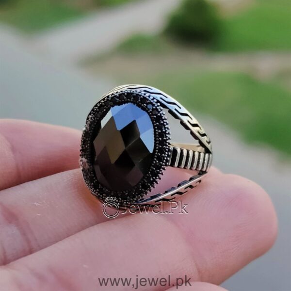 Turkish Ring Black Onyx Ring Black Turkish Ring - Black Aqeeq Turkish Ring.