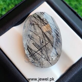Natural Rutile Quartz - Moh e Najaf Stone - Black Hairs Stone