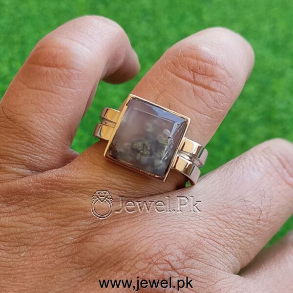 Moss Agate Ring Shajri Aqeeq Ring Dendritic Agate Ring 925 Silver 5