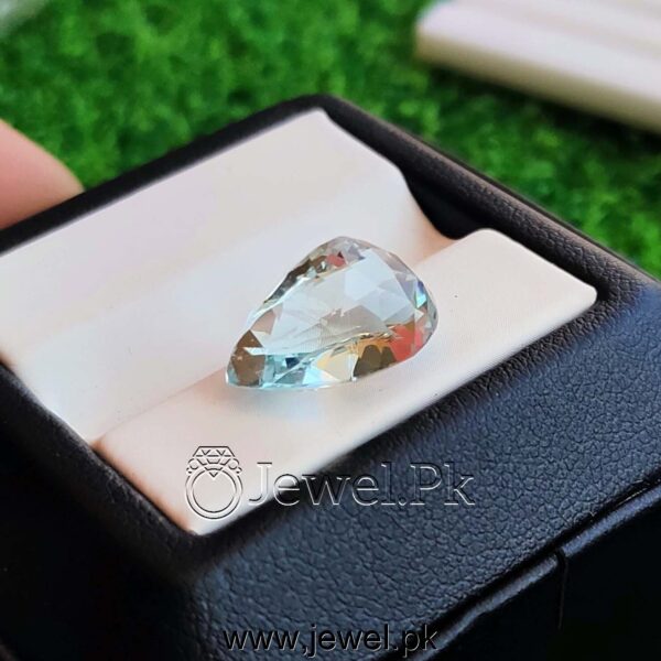 Natural Aquamarine Stone - Flawless aquamarine + eyeclean aquamarine + loop clean aquamarine + lab certified aquamarine stone + square aquamarine + radian or rectangle