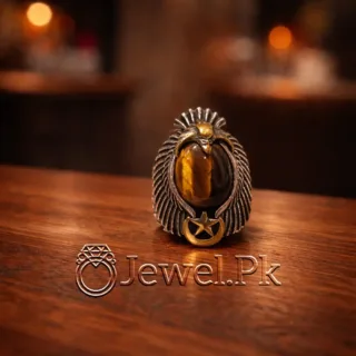 Tiger Stone Turkish Ring Silver 925 1