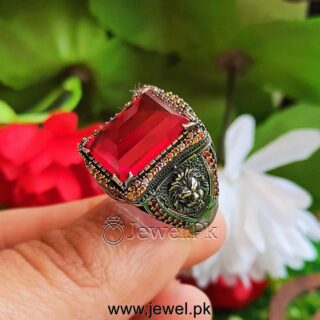 Red Zircon Ring