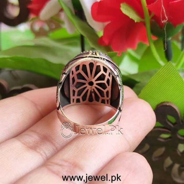 Tiger Stone Ring - 925 silver turkish ring