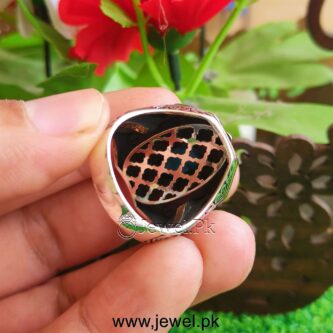 Brilliant quality turquoise feroza Turkish ring