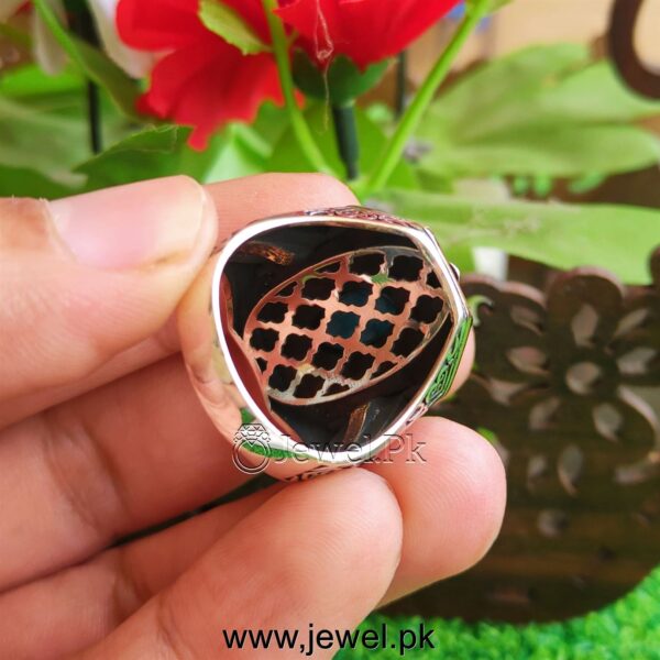Brilliant quality turquoise feroza Turkish ring