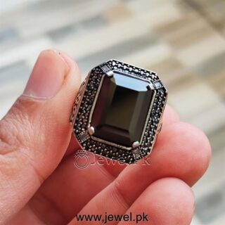 Black Onyx Stone Ring 925 Silver