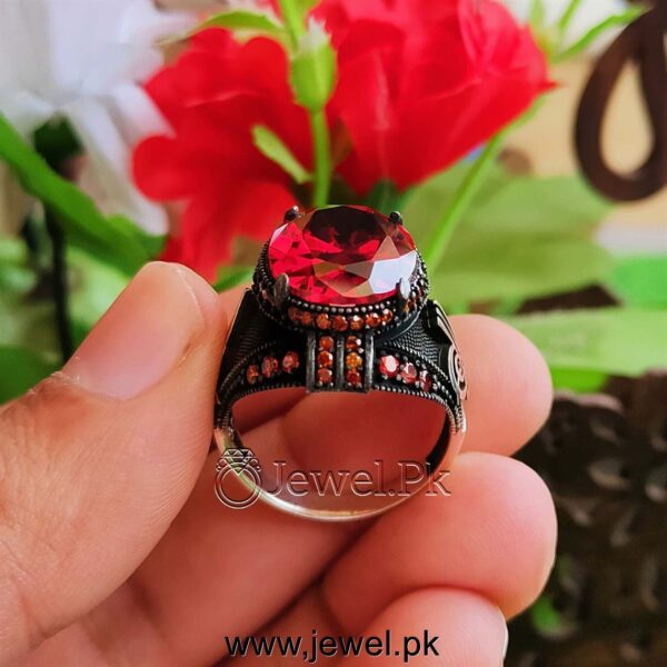 Red Zircon Ring Turkish Ring Beautiful