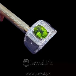 Peridot Natural (Zabrjad) Luxury Ring - 925 Silver Chaandi
