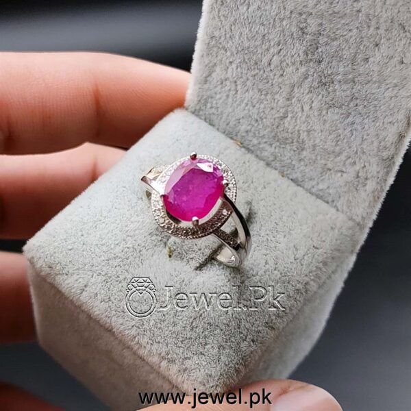 Natural Ruby , Yaqoot pathar ring