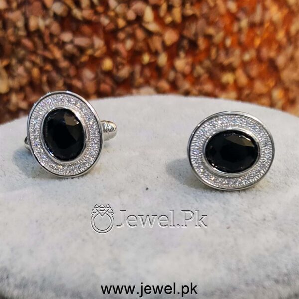 Italian Shiny Zircons Cufflinks 925 Silver Cufflinks Studs fashion for men 11