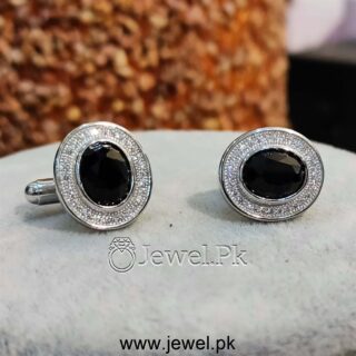 Italian Shiny Zircons Cufflinks 925 Silver Cufflinks Studs fashion for men 12