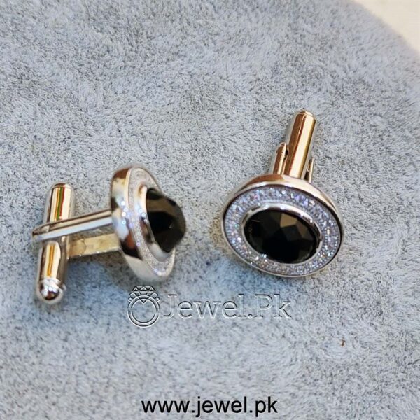 Italian Shiny Zircons Cufflinks 925 Silver Cufflinks Studs fashion for men 15
