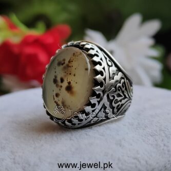 Natural Aqeeq Ring Agate Ring Red Aqiq Ring Brown Haqiq Stone Ring 925 Silver 11