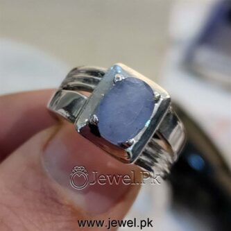 Natural Ceylon Sapphire Gemstone Rings 925 Silver Blue Sapphire Men Rings Neelam Rings Chandi Neelum Stones 5