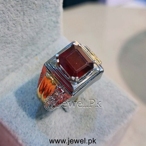 Natural Red Garnet Ring 925 Silver Rhodolite Garnet Stone 12