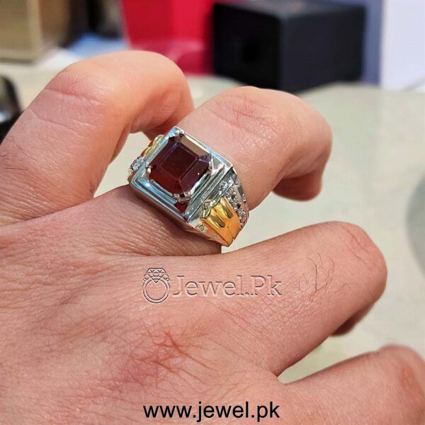 Natural Red Garnet Ring 925 Silver Rhodolite Garnet Stone 2