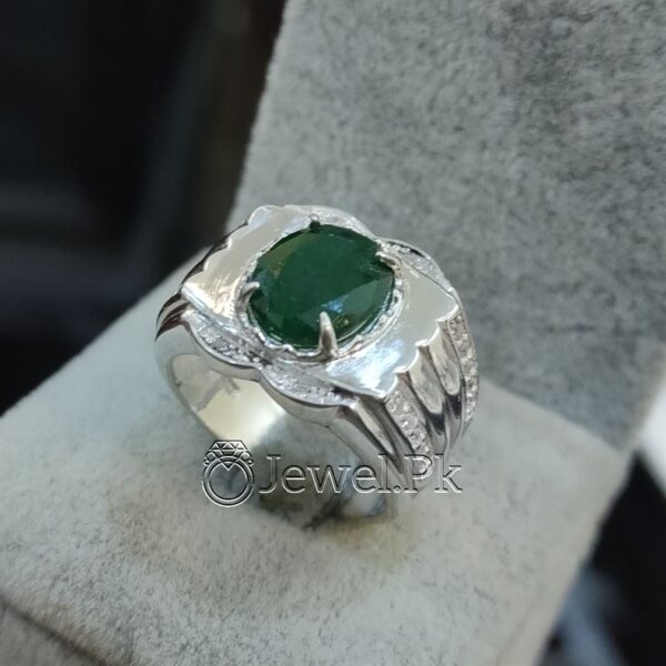 Certified Emerald Zambian Natural - 925 Silver Ring Luxury