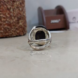 Black Aqeeq Ring with red inside 5