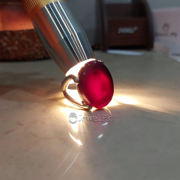 Black Aqeeq Ring with red inside 7