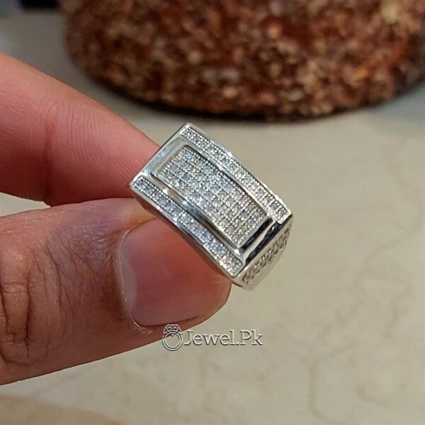Luxury Italian Executive Ring - 925 Silver Chandi - Micro Zircons
