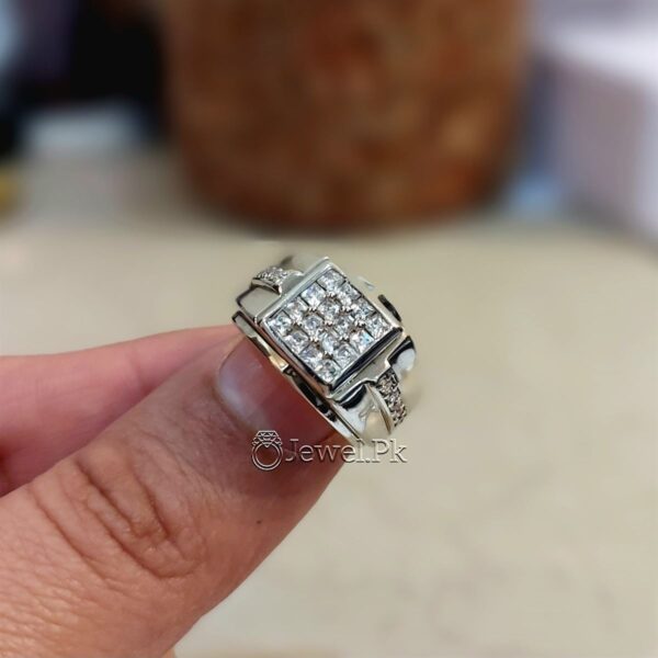 Luxury Italian Premium Quality Ring - 925 Silver Chandi - Micro Zircon