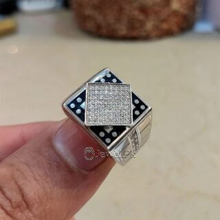 Luxury Italian Premium Quality Ring - 925 Silver Chandi - Micro Zircon