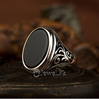 Turkish Ring Aqeeq Stone (Agate) Silver 925 - Premium Collection