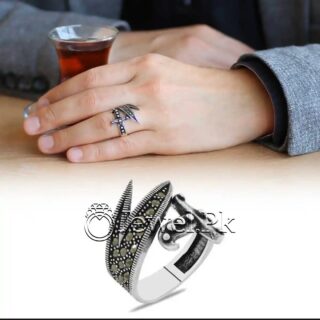Zulifqar Ring - Turkish Ring - Silver 925 (Chandi)