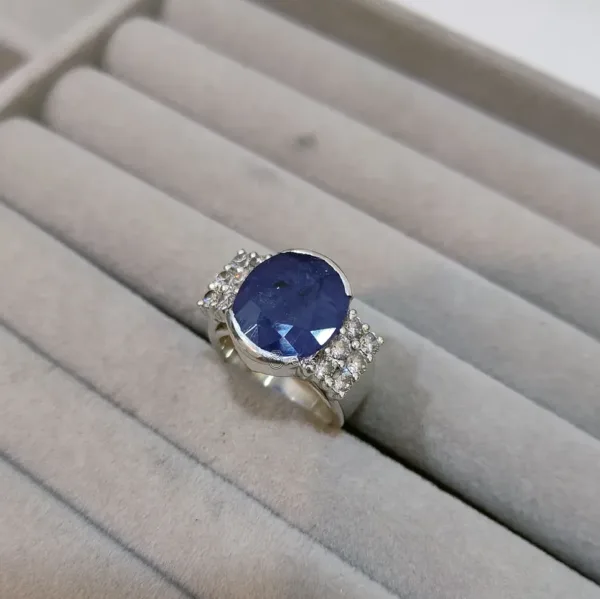blue sapphire women rings