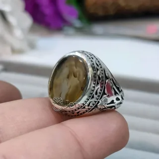 Shajri Aqeeq - Natural Dendritic Agate 925 Silver