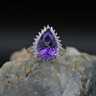 Natural Amethyst Ring for Women
